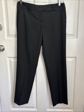 TRINA TURK Black Tailored Dress Pants size 8 work pant career wear viscose blend